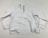 Orvis Pullover Sweater Womens Small White Quarter Zip Long Sleeve Outdoors Photo 0