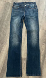 White House Black Market The Boot Jeans Size 0 Dark Wash Stretch Bootcut Photo 0