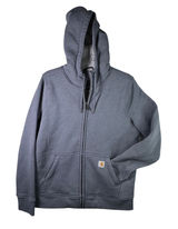 Carhartt Women M Clarksburg Sherpa Lined Full Zip Hoodie Jacket Blue Gray 102787 Photo 0