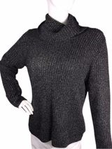 Lauren Ralph Lauren Cashmere Silk Blend Luxe Metallic Sweater XL Photo 0