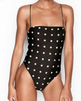 Stone Fox Swim Shanti‎ High Cut One Piece Swimsuit Sz Medium NEW Photo 0