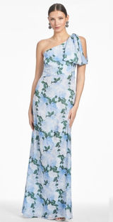 Sachin & Babi Chelsea Gown in Glacial Peonies size 8 Photo 0