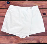 DeFacto Mini Denim Skort High Waisted - Cream - Size 2 / XS Photo 0