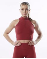 Pulse Zip Tank - Tartan Red Size Small Photo 0