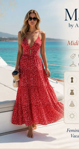 Maeve Coastal Sunset Floral Maxi Dress Resort Vacation Glam Sz S Anthropologie Photo 0