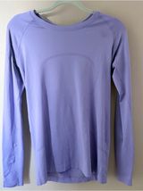 Lululemon Swiftly Tech Long Sleeve Shirt Lilac Purple Athletic Top Photo 0