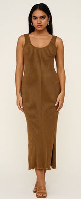 Anthropologie Maeve Knit Ribbed Sweater Tank Dress‎ with Slits Photo 0