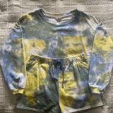 Blu Pepper Tie-dye Top & Shorts Set Size M Photo 0