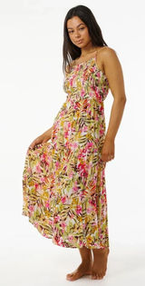 Rip Curl Copacabana Midi Dress White Pink Photo 0