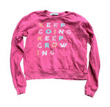 Sol Angeles x Anthropologie Pink Keep Going Keep Growing Graphic Sweatshirt S‎ Photo 0