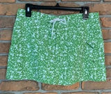 J. Crew‎ Skirt womens 6 Green Floral Print Cotton Golf Tennis Athletic Summer Photo 0