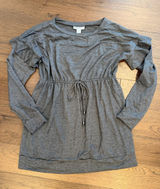 Motherhood Maternity Gray Long Sleeve Mini Dress Size Medium - C11-279 Photo 0