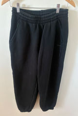 TNA Aritzia Bubble Fleece Boyfriend Jogger Sweatpants Black Small Photo 0