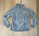 MV Sport Vintage University of Oregon Ducks Gray Quarter Zip Sweatshirt Size XL Photo 0