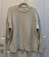 aerie Cream Crewneck Sweater Photo 0