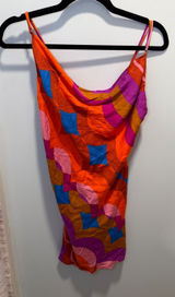 Olivaceous Wendy Mini Dress Multi Large Boho Geometric Festival Summer Casual Photo 0