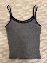 Striped tank top Gray Photo 0