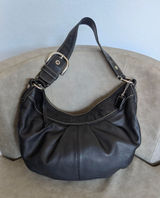 Coach Black Soho Hobo Shoulder Bag Leather Photo 0