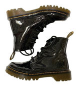 Dr. Martens Luana Womens 5 Black‎ Coated Glitter High Top Ankle Lace Up Boots ￼ Photo 0