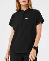 Figs Montex Zipper Scrub Top Black Size Women’s Small Photo 0
