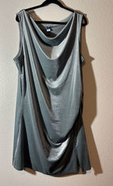 Old Navy Women's Size XXL Off-the-Shoulder Ruched Velvet Mini Dress - Underwater Photo 0
