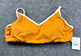 Andie Swim The Bells Top Topaz Orange Bikini V-Neck Adjustable Boho XXL AT249 Photo 0