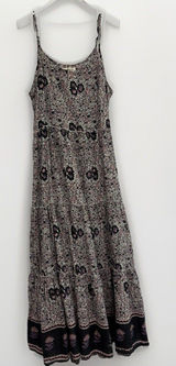 Natural Life Dress Size Medium Maxi Spaghetti Strap Lightweight Purple Floral Photo 0