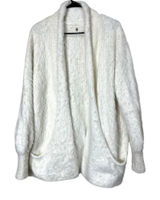 Anthropologie Knitted & Knotted Wool Blend Fuzzy Cardigan Sweater‎ Size M Photo 0