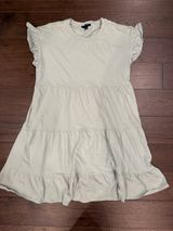 J.Crew Women’s Light Green Tiered Short Sleeve Mini Dress Size Small - C1 Photo 0