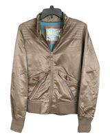 B By‎ Burton Nylon Jacket Womens Size M Lined Full Zip Heavy Comfort Brown #X4-5 Photo 0