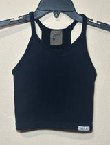 ACTA Seamless Black Ribbed Longline Tank Bra Photo 0