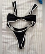 Black and White One One Bikini Set Photo 0