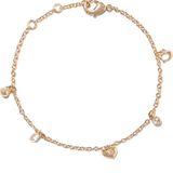 Coach Gold Heart Charm Bracelet Photo 0