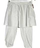 SPANX Booty Boost Skirt Around Knee Pants White Cloud‎ L NWT Photo 0