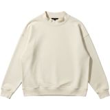 Banana Republic Womens Scuba Knit‎ Tunic Sweatshirt Cream Mock Neck Large 691316 Photo 0