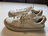AllSaints Trish Leather Platform Sneakers Chalk White Women's Size 9 Photo 0
