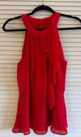 White House Black Market Red Blouse Photo 0