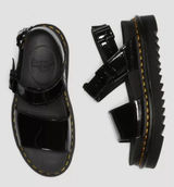 Dr. Martens Voss Leather Sandals‎ Black Women's 5 Chunky Platform Goth Photo 0