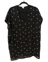 By Together Black/ Gold Star Oversized Tunic/Mini Dress with pockets Size S Photo 0