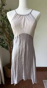 Vintage Y2K Victoria's Secret 100% Silk Slip Dress Sheer Asymmetrical Medium Photo 0