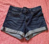 Aeropostale Low-Rise Midi Denim Shorts Photo 0