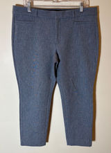 Banana Republic Sloan Pants‎ Size 12S Textured Blue Photo 0