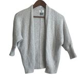 Old‎ Navy Women Cardigan Shrug Top M Gray Knit Crop Open Front Capsule Neutral Photo 0