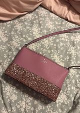 Kate Spade Purse Crossbody Pink Glitter Photo 0