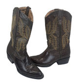 Circle G Boots Womens‎ 6.5 Brown Exotic Lizard Skin Leather Western Cowboy Boho Photo 0