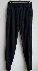 Alo Women Sweatpant Medium? Black Drawstring Waist Modal Athleisure Jogger Logo Photo 0