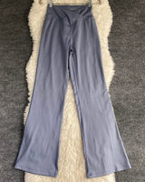 Aeropostale High Waist Crossover Flare Yoga Pants Dusty Blue Y2k Atheltic Photo 0