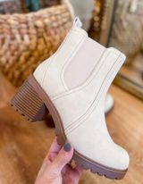 Nude Chelsea Lug Sole Ankle Boot Photo 0