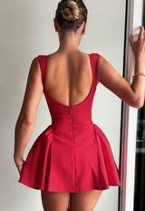 Red low back dress Size XS Photo 0