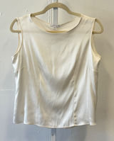 Hubert Gasser Italy Cream Silk Blend Sleeveless Blouse Top Size IT 44 US 8 Photo 0